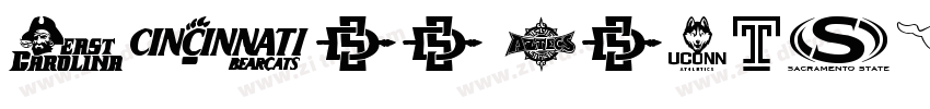 NCAA Baylor Bear字体转换